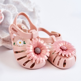 Sandália infantil com velcro perfumada ZAXY JJ385032 rosa claro 1 Sandália infantil com velcro perfumada ZAXY JJ385032 rosa claro 1