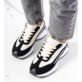 Tênis feminino Hofste preto bege 1