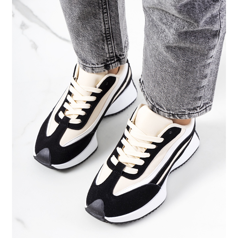 Tênis feminino Hofste preto bege 1