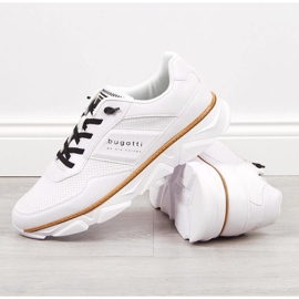 Sapatos esportivos casuais Bugatti M JJ153186 branco 2