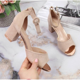 Sandálias no poste bege Vinceza W JAN96D 1