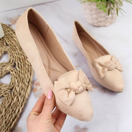 Bailarinas lordsy com laço Potocki W WOL76 bege 1 Bailarinas lordsy com laço Potocki W WOL76 bege 1