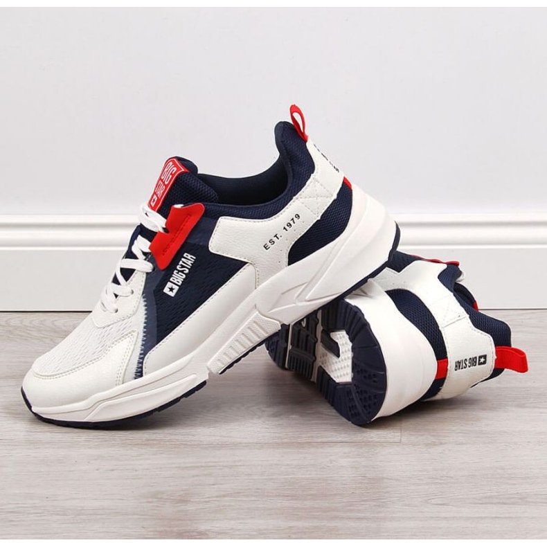 Big Star M JJ174399 sapatos esportivos brancos 2