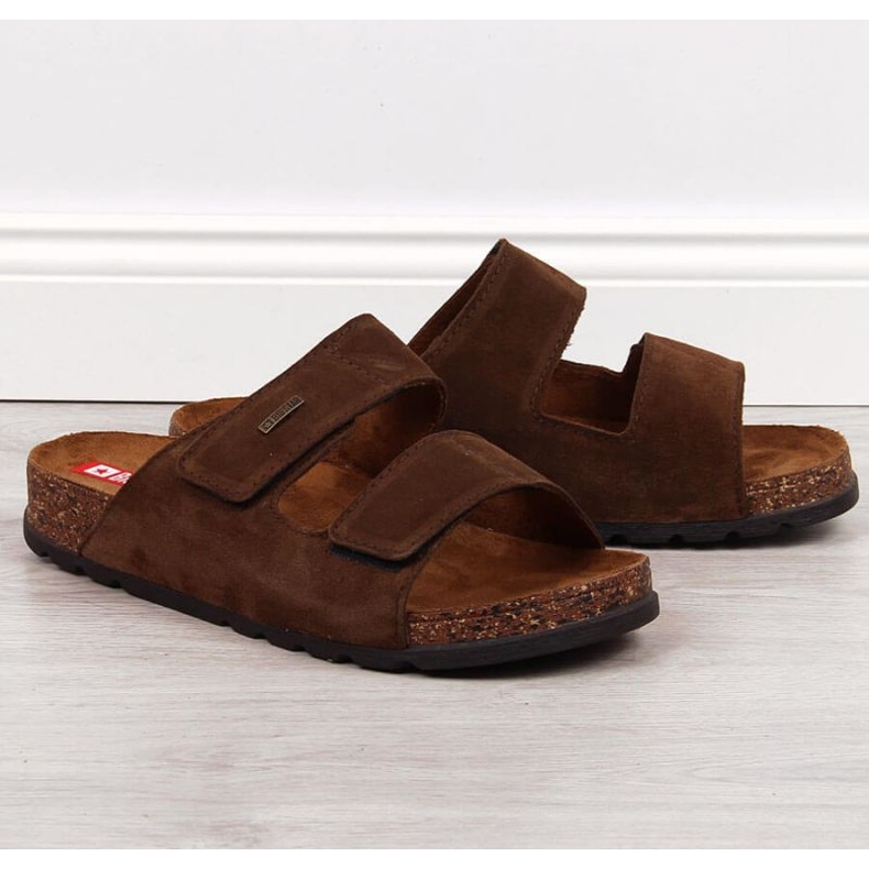 Velcro couro Big Star M JJ176002 marrom 1