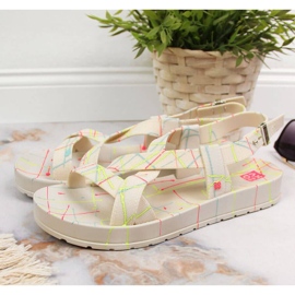 Zaxy W INT1709 sandálias de borracha bege 2