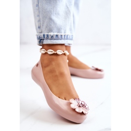 Bailarinas femininas de borracha perfumadas ZAXY JJ285051 nude rosa 2