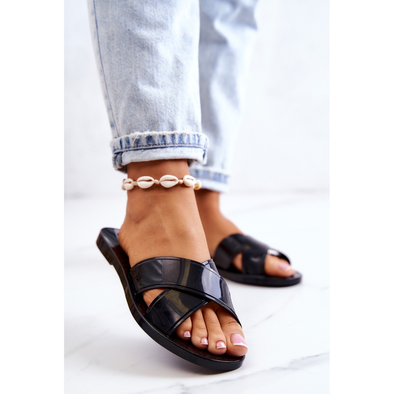 Chinelos femininos perfumados ZAXY JJ285077 preto 2