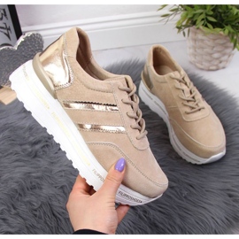 Sapatos de couro na plataforma Filippo W PAW328B bege 1