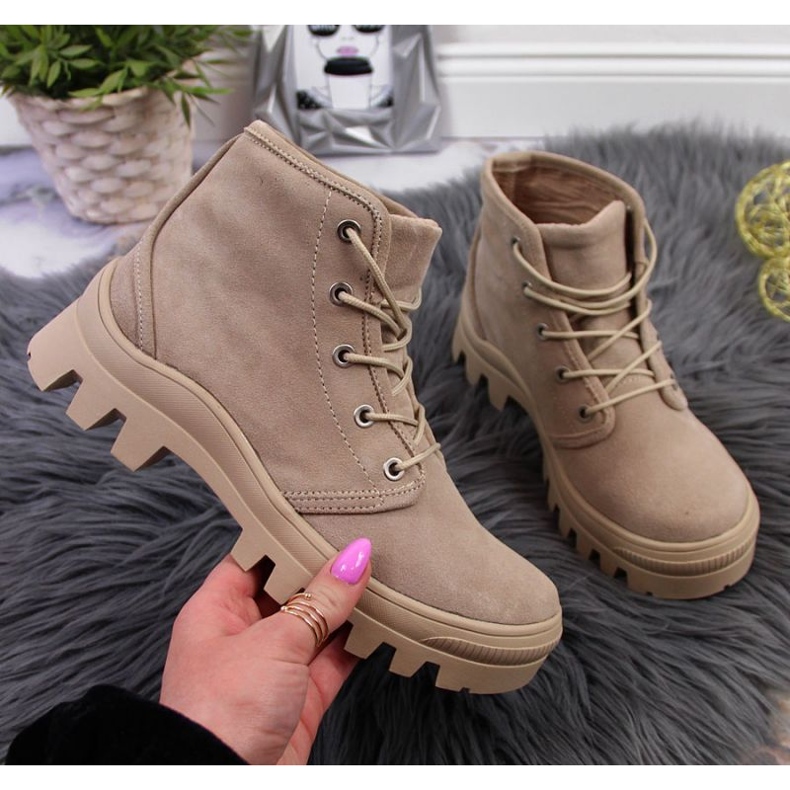 Tênis Filippo W PAW325A de couro bege 1