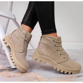 Tênis Filippo W PAW325A de couro bege 2