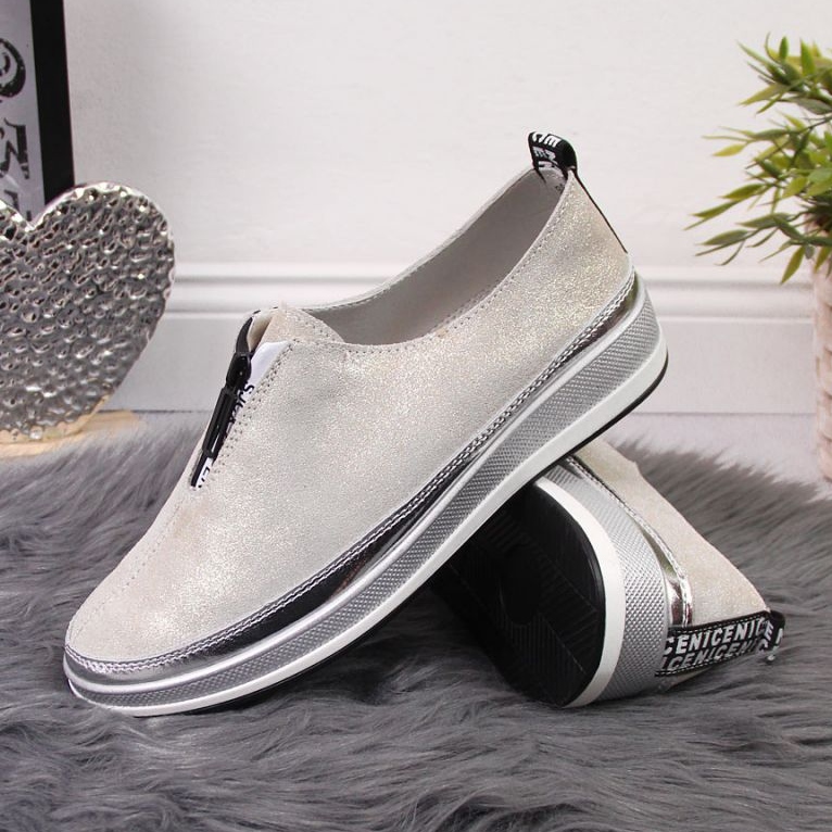 Sapatos de couro T.Sokolski W SCA153B dourado 2