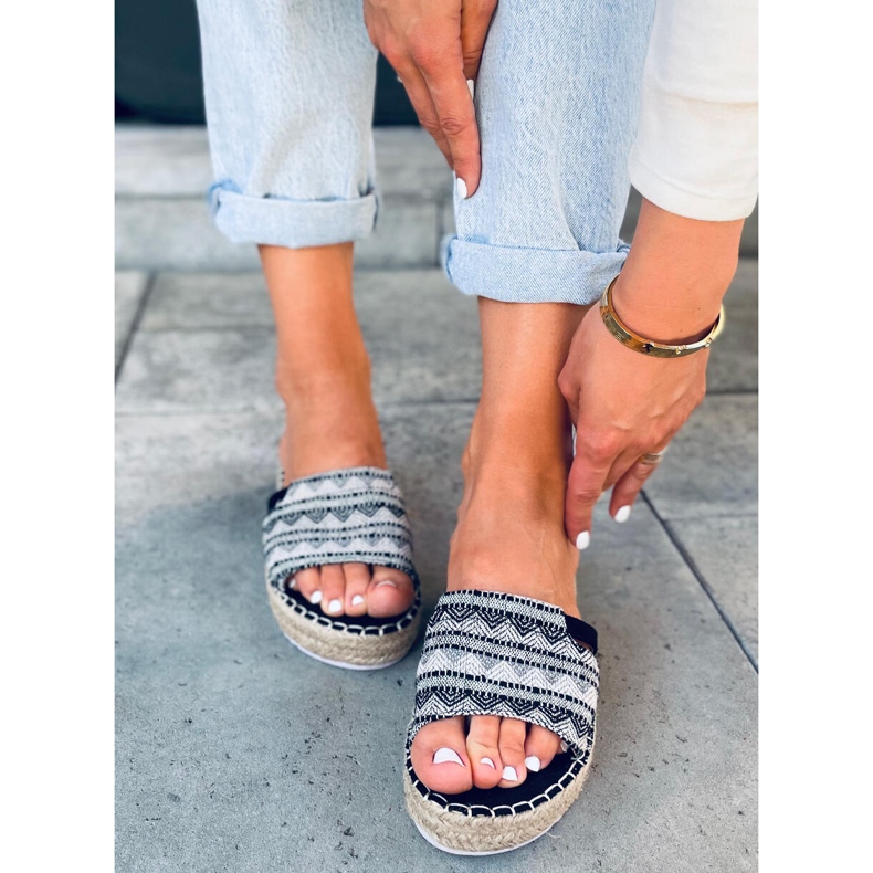 PA1 Alpercatas femininas Nour Black preto 1