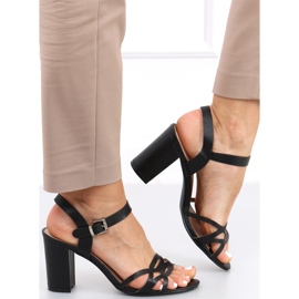 Rania Sandália de salto alto preta preto 2