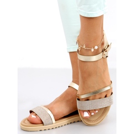 Sandálias femininas Tenda Gold dourado 2