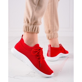 TRENDI Tênis esportivos leves vermelho 1