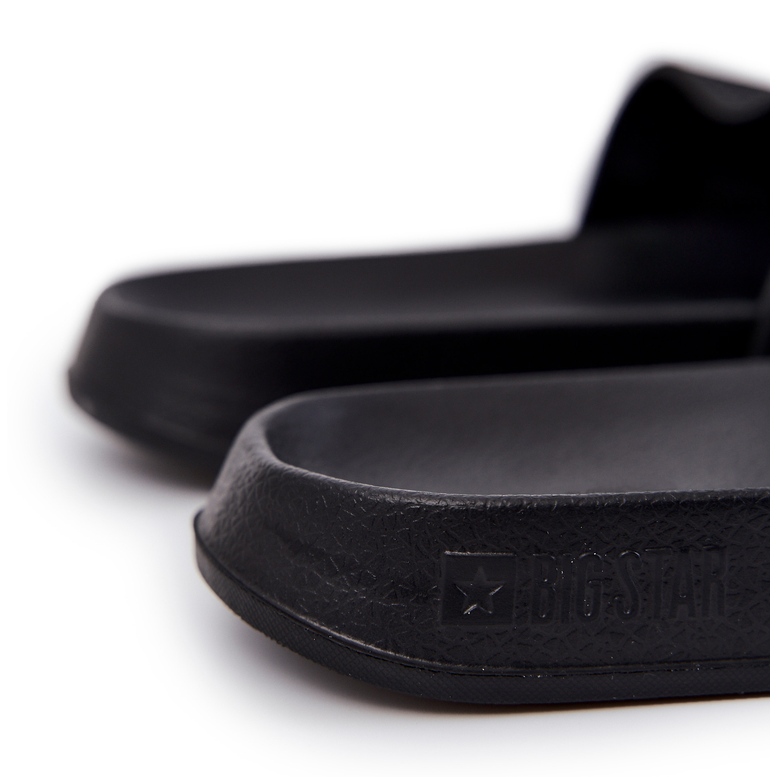 Big Star Flip -flops masculinos com a grande estrela JJ174505 Logotipo preto 1