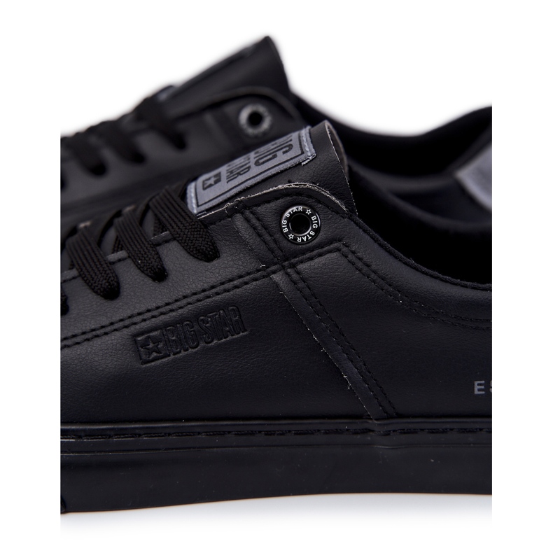 Tênis masculino de couro Big Star JJ174108 preto 1