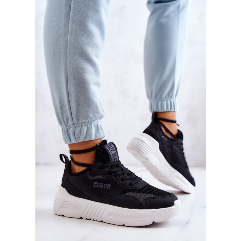 Tênis da moda tênis esportivo Big Star JJ274598 preto 2