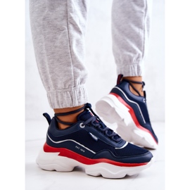 Tênis esportivo feminino Big Star JJ274A117 Azul marinho 2