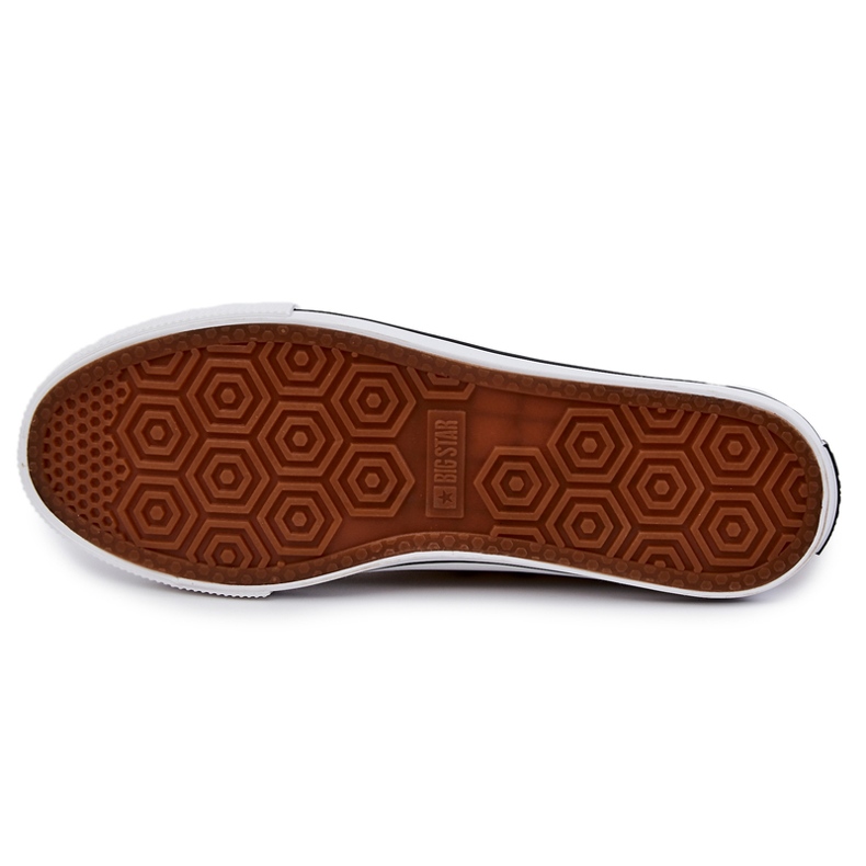 Tênis masculinos de cano alto Big Star JJ174386 Bege 1