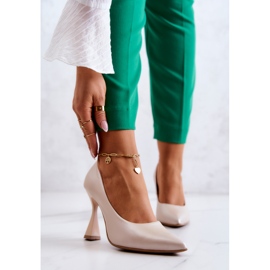 Lewski Shoes Sapatos de couro elegantes Lewski 3181 bege 2