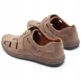 KENT Sapatos de verão masculino openwork 600 marrom castanho 2 KENT Sapatos de verão masculino openwork 600 marrom castanho 2