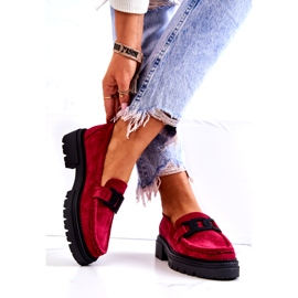 PL5 Mocassins de camurça com decoração La.Fi Fuchsia Laurene vermelho rosa azul 3