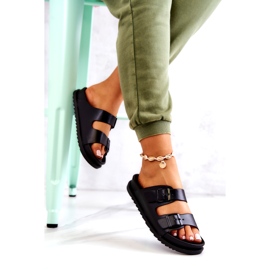 S.Barski Pantufas pretas Corina com fivela preto 4 S.Barski Pantufas pretas Corina com fivela preto 4