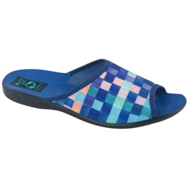 Chinelos Femininos Adanex 27268 SAK1 roxo azul-marinho azul laranja 1
