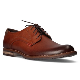 Sapatos de couro Filippo 1836A castanho claro marrom 1