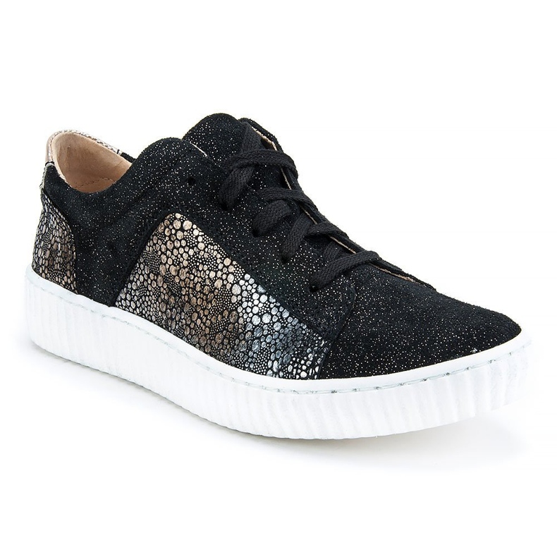 Sapatos Filippo 480S Preto Dourado 1