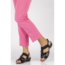 Sandálias pretas Filippo DS062 / 18 Bk preto 2