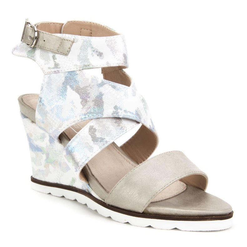 Sandálias prata Filippo DS175 / 18 Sl cinza multicolorido 2