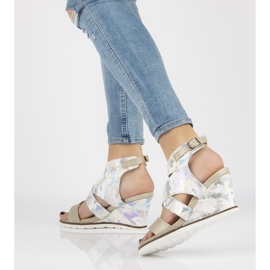 Sandálias prata Filippo DS175 / 18 Sl cinza multicolorido 1