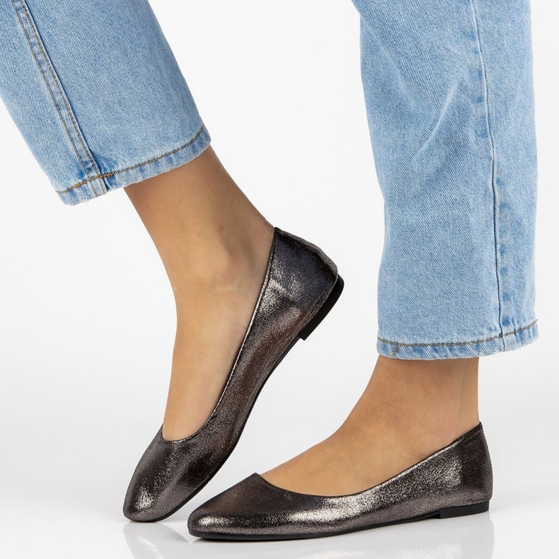 Filippo DP795 / 19 Gf bailarinas grafite cinza 2