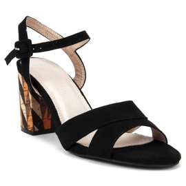 Sandálias pretas Filippo DS775 / 19 Bk preto 1