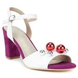 Sandálias brancas Filippo DS772 / 19 Wh Fh branco rosa 1