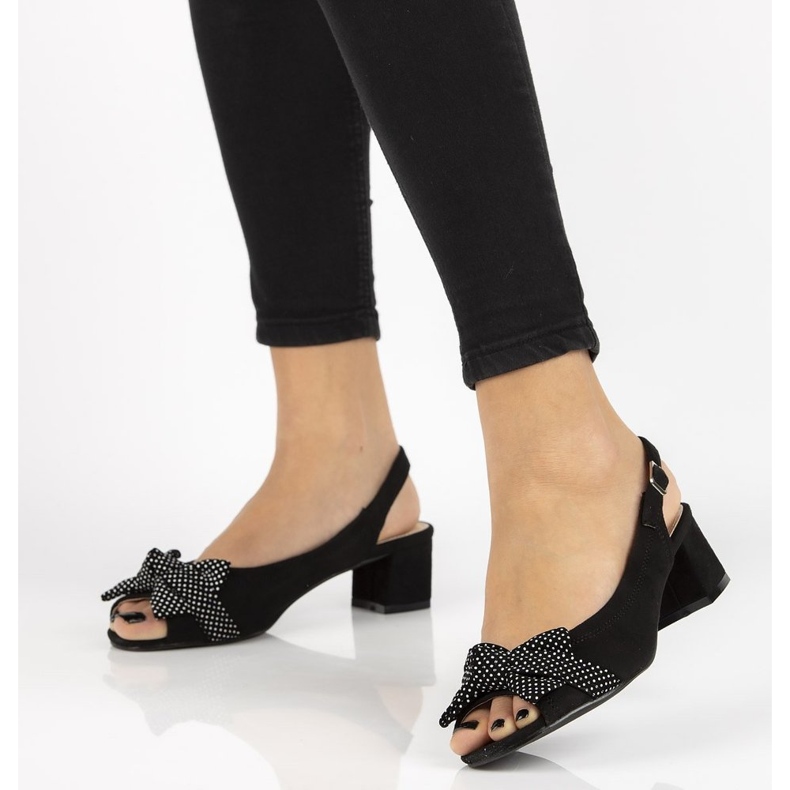 Sandálias pretas Filippo DS788 / 19 Bk preto 2