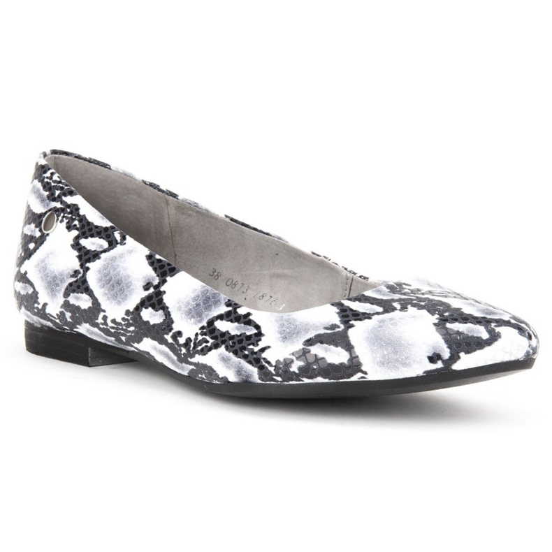 Sapatos Filippo 00873-62 / 00-5 Snake Preto e Branco cinza 1