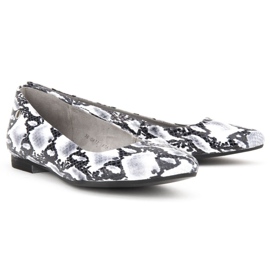 Sapatos Filippo 00873-62 / 00-5 Snake Preto e Branco cinza 2