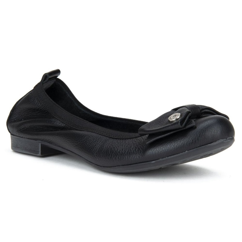 Bailarinas Filippo 477 Black Grain preto 1