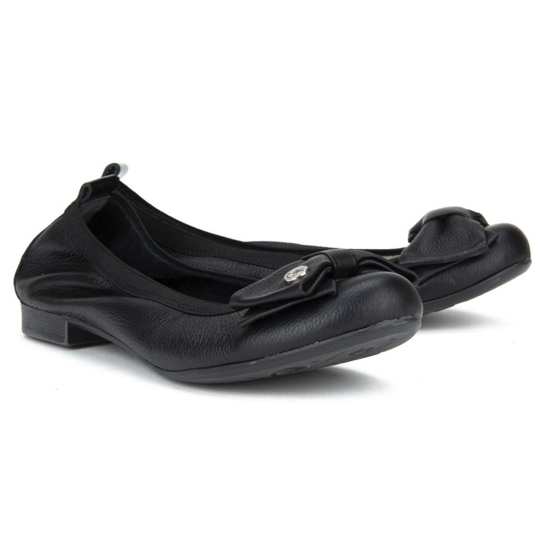 Bailarinas Filippo 477 Black Grain preto 2