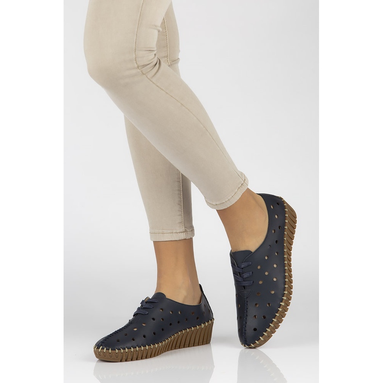 Sapatos de couro Filippo DP1230 / 20 Nv azul marinho azul-marinho 1