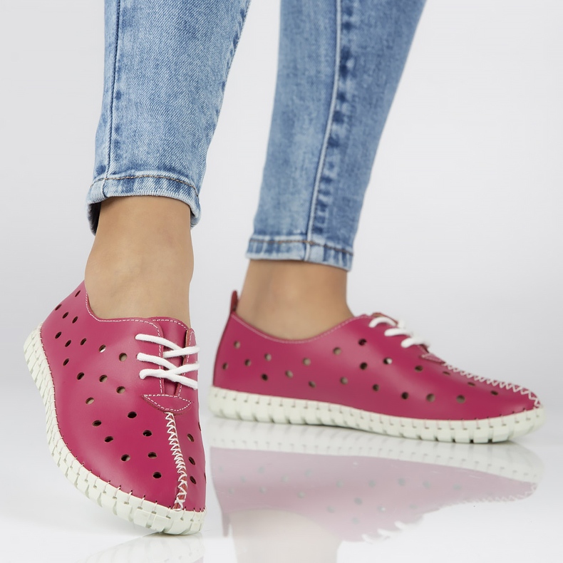 Sapatos de couro Filippo DP1225 / 20 Fh rosa 1