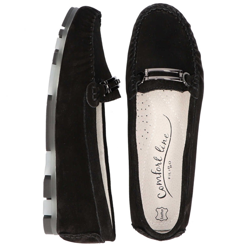 Sapatos pretos Filippo DP1202 / 20 Bk 1