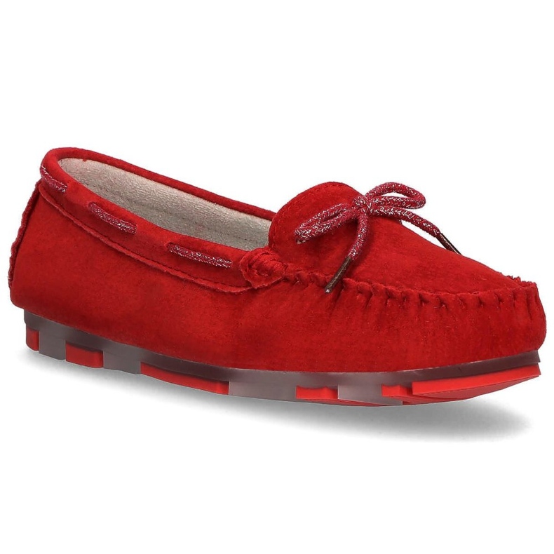 Mocassim de couro vermelho Filippo DP1203 / 20 Rd 1