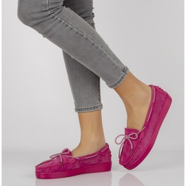 Sapatos de couro Filippo DP1200 / 20 Fh rosa tolet 1