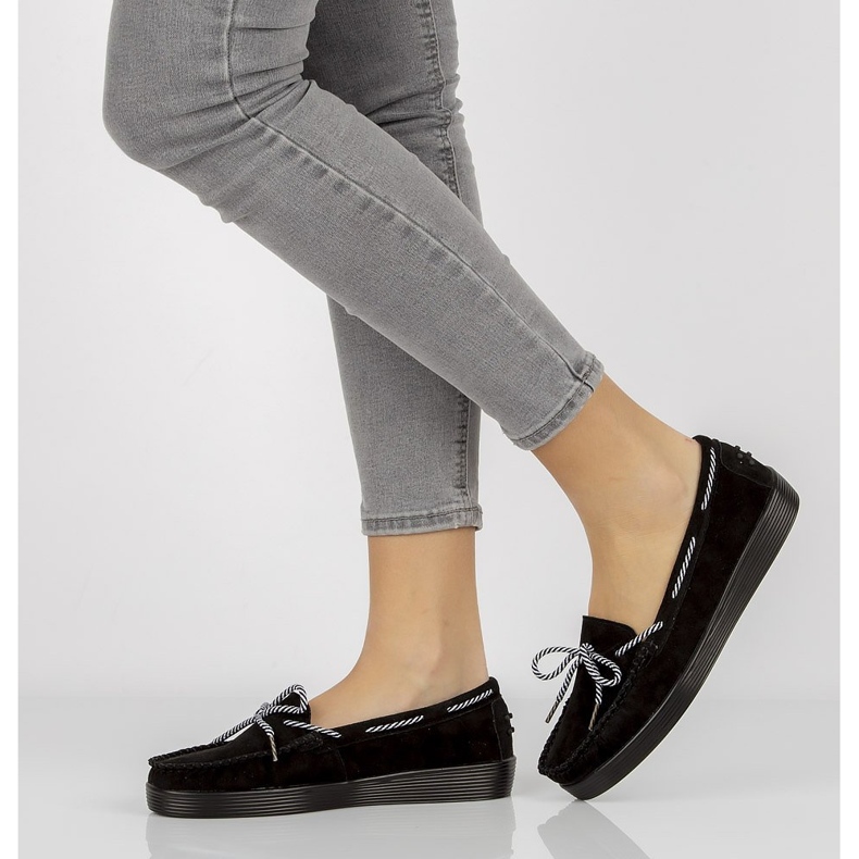 Sapatos de couro Filippo DP1200 / 20 Bk preto 1