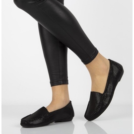 Mocassins de couro Filippo DP005 / 20 Bk preto 2