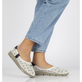 Sapatos de couro Filippo DP1339 / 20 Wh branco 1